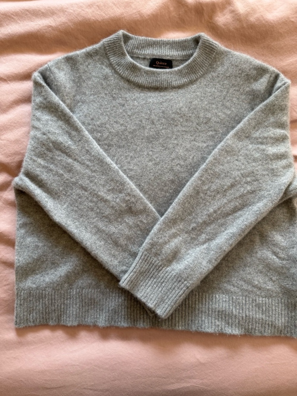 Quince Mongolian Cashmere Oversized Crewneck Sweater, size Large - Picture 7 of 11